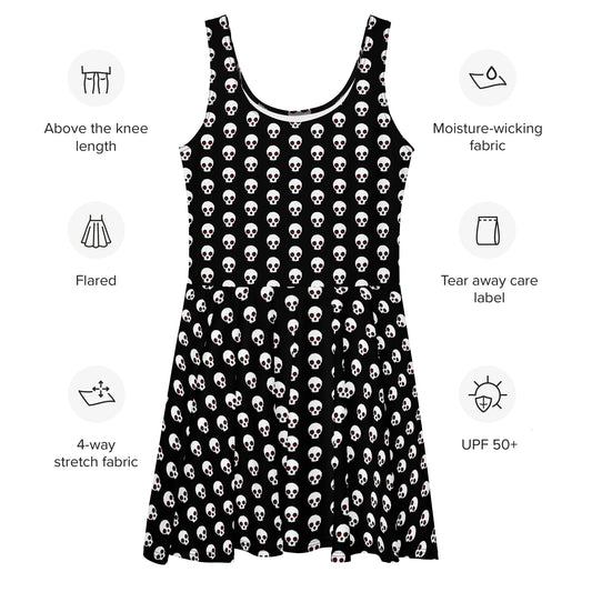 SKULLS Skater Dress