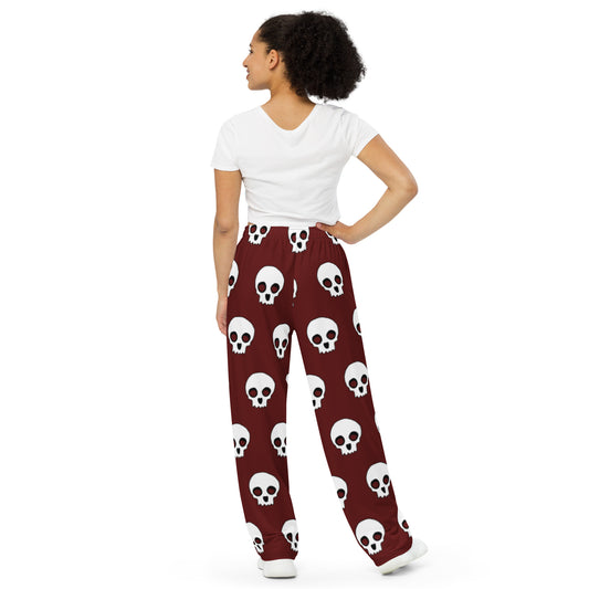 SKULLS Unisex Wide-Leg Pants